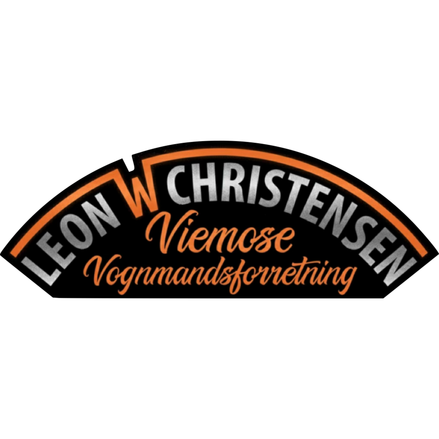 Pin m. Viemose Vognmandsforretning logo